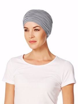 karma turban, grey melange
