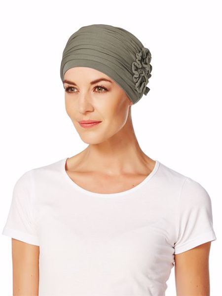 Lotus Turban Brown Green