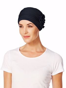 Lotus Turban  Blue Melange