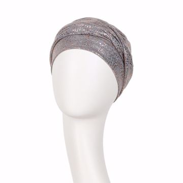 Zoya Turban Grey melange w/ glitter