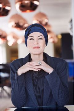 Karma turban w/headband - printed 1009-0440